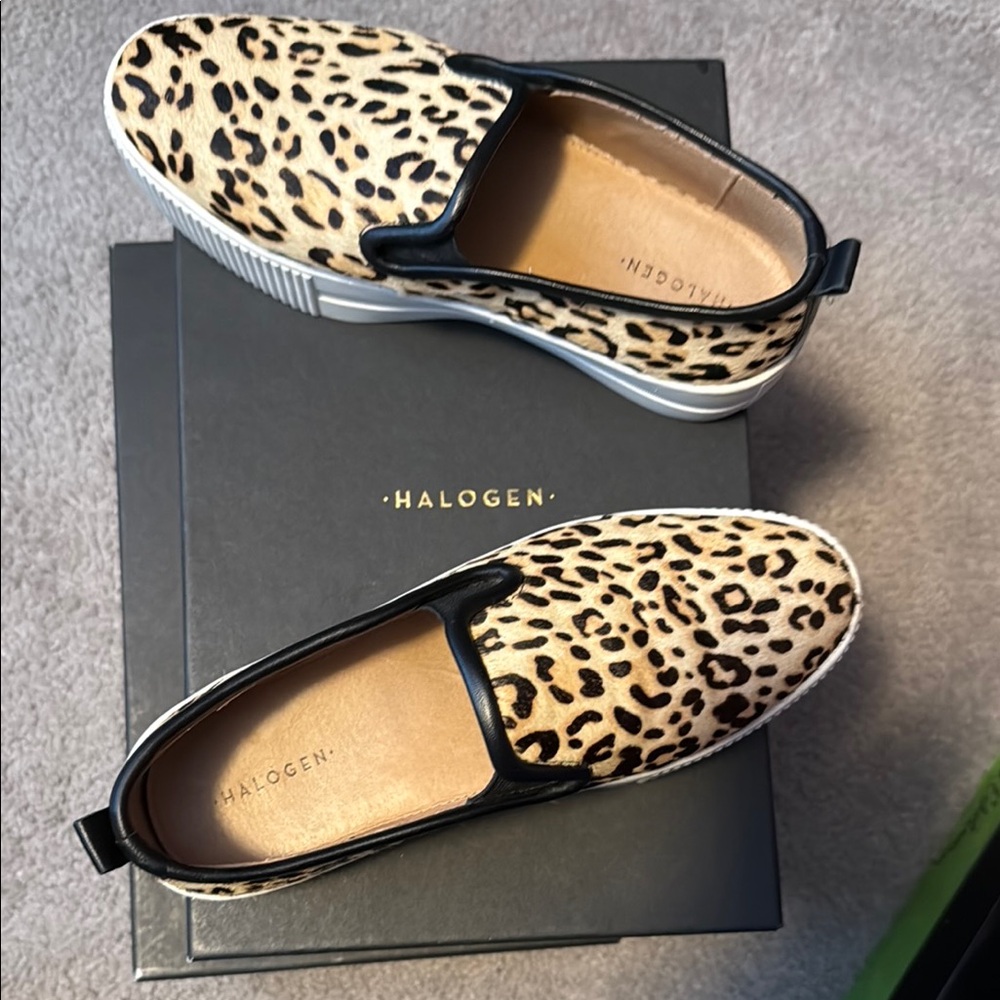 Halogen Women's Leopard Print Slip-On Shoes